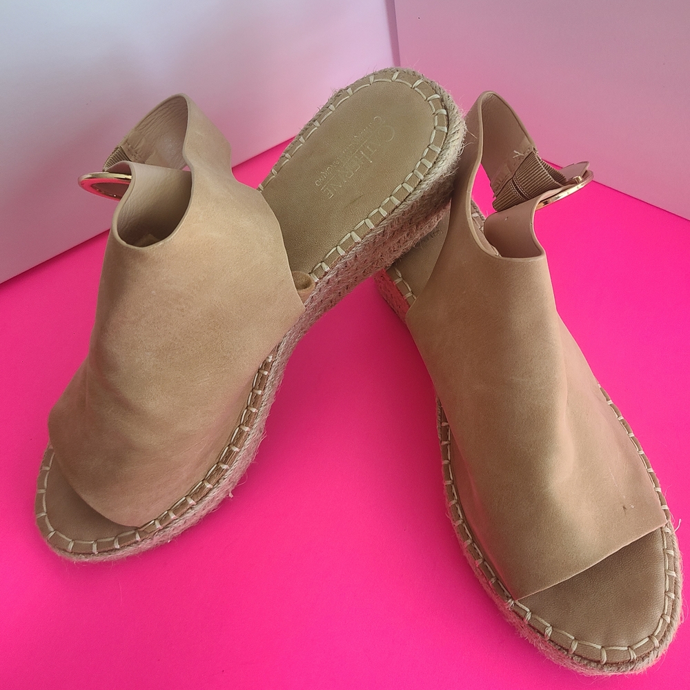 Clarks Women's Tan Espadrille Sandals